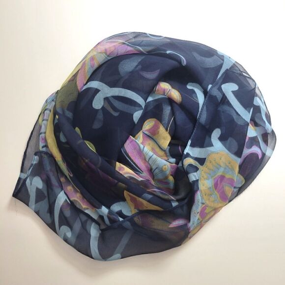 Sheer Butterflies Oblong Scarf  - Picture 1 of 6